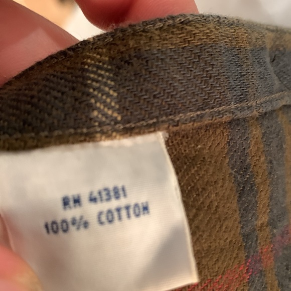 Polo Ralph Lauren Olive Ls Flannel Size Small - Picture 5 of 6